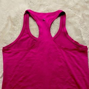 Lulu Lemon sonic pink swiftly tech tank- race length